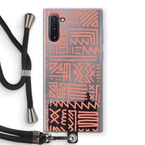 Marrakech Pink: Samsung Galaxy Note 10 Transparant Hoesje met koord