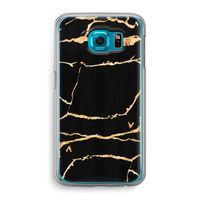 Gouden marmer: Samsung Galaxy S6 Transparant Hoesje