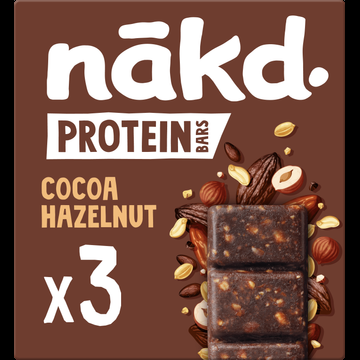 Nakd. Protein Cocoa Hazelnut 3x45g bij Jumbo