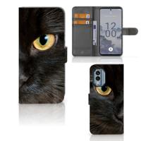 Nokia X30 | Telefoonhoesje | Met pasjeshouder | Zwarte Kat