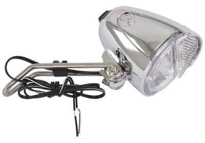 Trelock ls 583 bike-i retro koplamp zilver