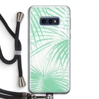 Palmbladeren: Samsung Galaxy S10e Transparant Hoesje met koord