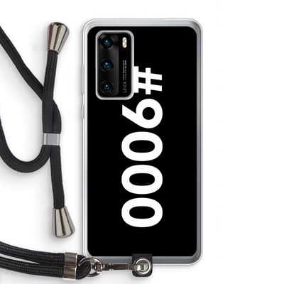 #9000: Huawei P40 Transparant Hoesje met koord