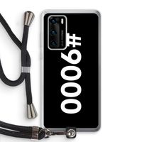 #9000: Huawei P40 Transparant Hoesje met koord