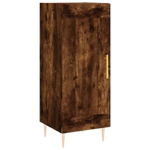 vidaXL Dressoir 34,5x34x90 cm bewerkt hout gerookt eiken