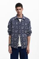 Overhemd met lange mouwen en ruiten - BLUE - XL