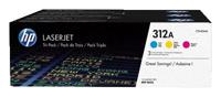 HP 312A cyaan LaserJet tonercartridge, tri-pack