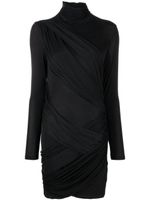 GAUGE81 Kores roll-neck draped minidress - Noir - thumbnail