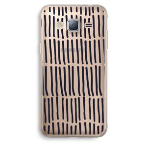 Moroccan stripes: Samsung Galaxy J3 (2016) Transparant Hoesje