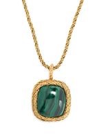 Aurelie Bidermann collier Miki serti de malachite - Or