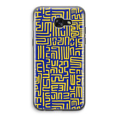 Majorelle Blue Print: Samsung Galaxy A5 (2017) Transparant Hoesje