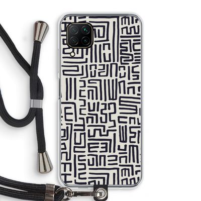 Moroccan Print: Huawei P40 Lite Transparant Hoesje met koord