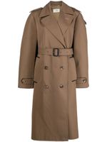 Maison Margiela trench en coton biologique - Marron