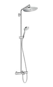 Hansgrohe Croma Select S opbouw regendouche met badthermostaat en 28cm hoofddouche chroom