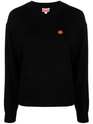 Kenzo pull Boke Flower en laine - Noir
