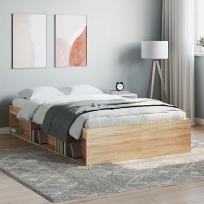 Bedframe sonoma eikenkleurig 120x190 cm