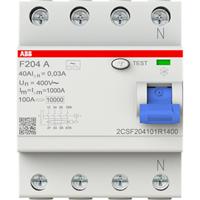 ABB 2CSF204101R1400 Aardlekschakelaar A 4-polig 40 A 0.03 A 230 V/AC, 400 V/AC