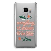 Optimistic flower girl: Samsung Galaxy S9 Transparant Hoesje