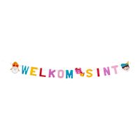 Welkom Sint  feest versiering letterslingers 150 cm   -