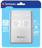 Verbatim Store n Go 2 TB Externe harde schijf (2,5 inch) USB-A 3.2 Gen 1 Zilver 53189