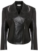 Victoria Beckham veste de moto Bonded en cuir - Noir