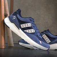 Heren Sneaker Kampen | Denimblauw/Donkerblauw/OffWit