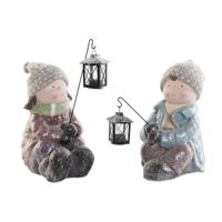 Kerstversiering DKD Home Decor Multicolour 29 x 18 x 34 cm (2 Stuks)