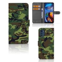 Motorola Moto E32 | Moto E32s | Telefoon Hoesje | Army Dark