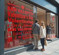 Valentijnsdag talen sticker