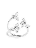 Yeprem bague en or blanc 18ct ornée de diamants - Argent