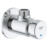 GROHE Euroeco Cosmopolitan S douchekraan zelfsluitend 1/2 blauw/rood chroom 36267000