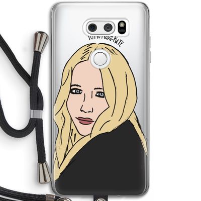 Mary Kate: LG V30 Transparant Hoesje met koord