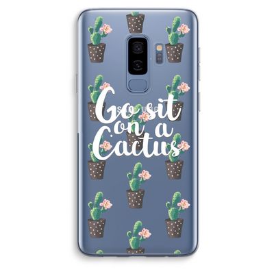 Cactus quote: Samsung Galaxy S9 Plus Transparant Hoesje