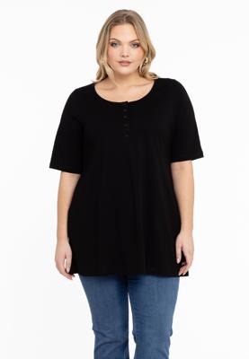 Yoek Tuniek flare fit | Zwart | Maat 58/60