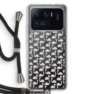 Zwanen: Xiaomi Mi 11 Ultra Transparant Hoesje met koord