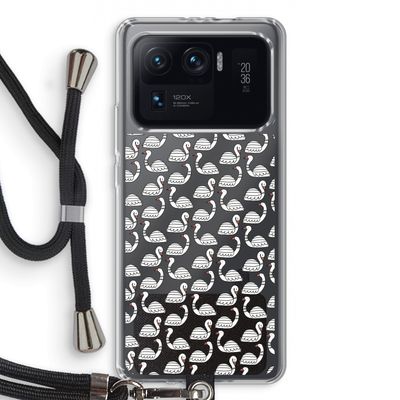 Zwanen: Xiaomi Mi 11 Ultra Transparant Hoesje met koord