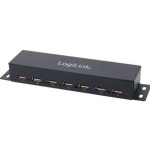 LogiLink UA0148 480Mbit/s USB hub 7 poorten