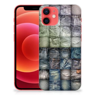 Silicone Back Cover iPhone 12 Mini Spijkerbroeken