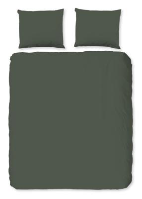 Pure Dekbedovertrek "uni dessin" - Groen - (240x200/220 cm) - Microfiber