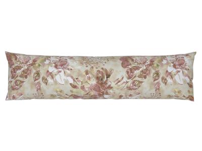 LIVARNO home Kussensloop voor zijslaapkussen 145 x 40 cm (Bruin bloemen)