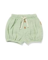 HEMA Newborn Korte Broek Mousseline Groen (groen)