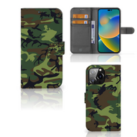 iPhone 14 Pro Max Telefoon Hoesje Army Dark