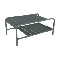 Fermob Luxembourg tuintafel laag 90x55 cm Storm Grey