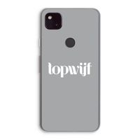 Topwijf Grijs Wit: Google Pixel 4a 5G Transparant Hoesje