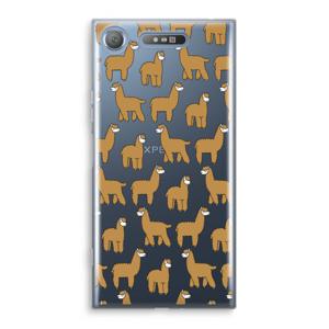 Alpacas: Sony Xperia XZ1 Transparant Hoesje