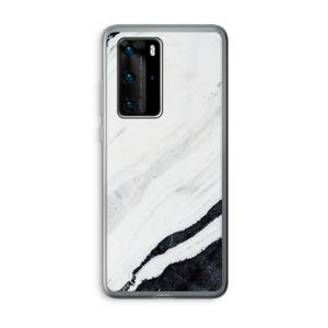 Elegante marmer: Huawei P40 Pro Transparant Hoesje