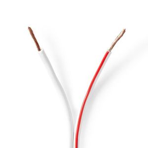 Nedis CAGW1500WT1000 audio kabel 100 m Rood, Wit