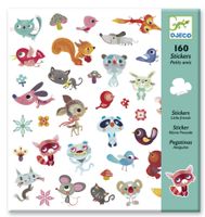160 Kleine Vrienden-stickers DJECO blauw - thumbnail