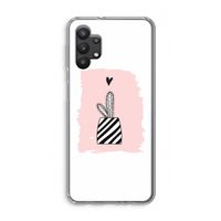 Zwart-wit cactus: Samsung Galaxy A32 5G Transparant Hoesje