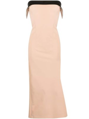 Philosophy Di Lorenzo Serafini robe mi-longue à bords contrastants - Rose